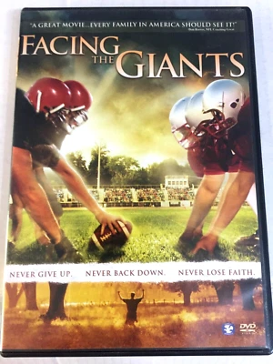 Facing the Giants DVD Never Give Up Ships Same  Day With Tracking - Image 1 of 2