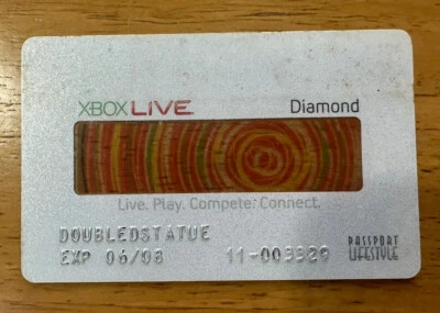 Extremely Rare Xbox Live Diamond Card - Microsoft Memorabilia - Image 1 of 2