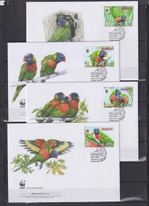 F1941 - Vanuata 2011 - FDC - Birds , Lorikeet- (WWF/WNF) - Foto 1 di 1