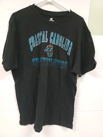 Colosseum Coastal Carolina Chanticleers Black  XL T Shirt Pre-owned Cover