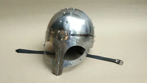 Steel Viking Norse Mask Helmet Medieval Armour Christmas Gift Helmet - Picture 1 of 3