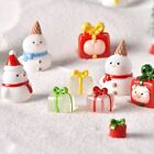 Snowman Figurine Christmas Miniature Gift Box Micro Landscaping For 2022