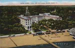 Hotel Buena Vista & Cottages - Biloxi, Mississippi - posted RPPC - Picture 1 of 3