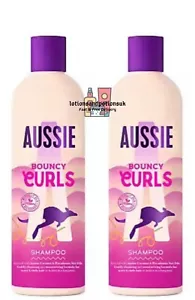 2 X Aussie BOUNCY CURLS Shampoo 300ml Curly Hair - Picture 1 of 3