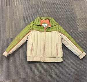 Vintage Pacific Trail Jacket Mens Large Green 1970s Striped Vest Zip Off - Picture 1 of 9
