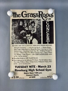 The Grass Roots Roseburg High School Gym Concert Flyer Hand Bill - Picture 1 of 8