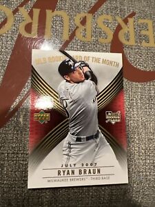 2007 Upper Deck Rookie Card of the Month Ryan Braun ROM-4 MLB 🔥 0601