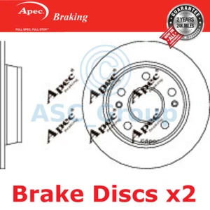 2x Apec Bremsen 262mm Massive OE Qualität Ersatz Bremsscheiben (Paar) DSK2950 - Picture 1 of 1