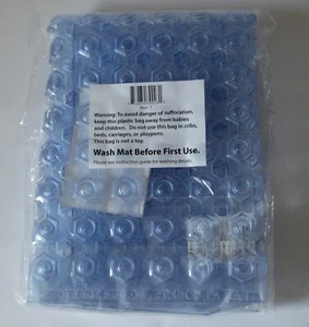 Gorilla Grip Tub & Shower Mat, Blue, 21” X 21” - Picture 1 of 2