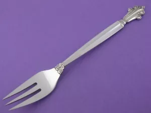 Sterling GEORG JENSEN Fish Fork ACANTHUS Denmark ~ $95 each - Picture 1 of 5