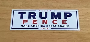 Donald Trump Mike Pence Official 2016 President Campaign “MAGA” Bumper Sticker - Picture 1 of 1