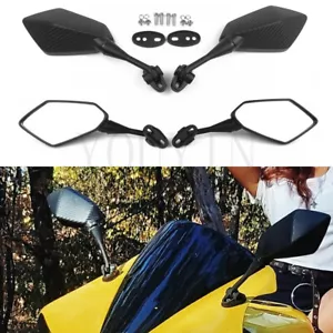 Rear View Mirror Carbon Mirrors For Suzuki GSX250R GSX650F GSX-S1000 GSX1250FA - Picture 1 of 9