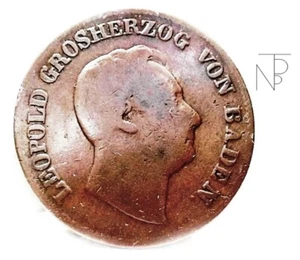 Germany-Germania (Leopold I) 1 Kreuzer 1850-Baden - Picture 1 of 8
