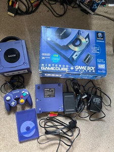 Boxed Lila Nintendo GameCube plus Gameboy Player Konsole Enjoy Pack GC NTSC-J - Bild 1 von 23