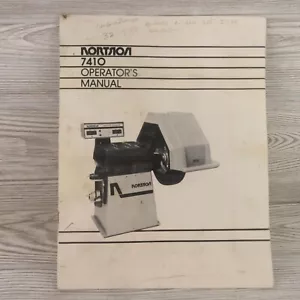 Nortron 7410 - Computer Wheel Balancer - Manuale dell’operatore / Manuale di servizio, OEM - Foto 1 di 8