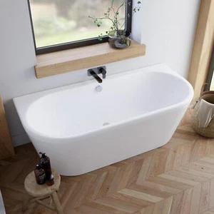 Back To Wall Double Ended Bath with Panel 1700 x 750mm Bathroom - Picture 1 of 6