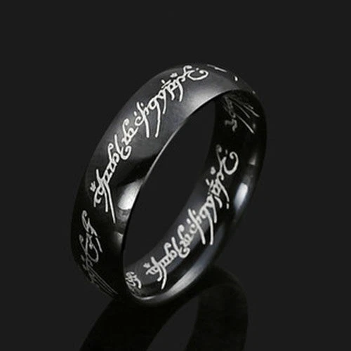 El Señor de los Anillos Acero Inoxidable El Anillo Único Colección de Joyas Mejor Regalo Foto 1 de 4