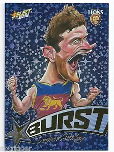2016 Select Footy Stars Blue Starburst Caricature (SP6) Pearce HANLEY Brisbane - Picture 1 of 1