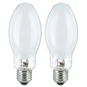 2Pack 175W Metal Halide ED17, E26, Probe Start, HID Elliptical, 4200K, 13000LM - Picture 1 of 5