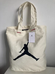 Michael JORDAN unisex woman man tote bag shoulder cream LARGE new with tags - Picture 1 of 21
