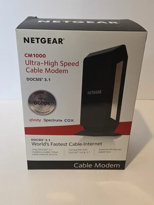 Netgear Ultra-High Speed Cable Modem CM1000 DOCSIS 3.1. 1Gbps  - Image 1 of 4