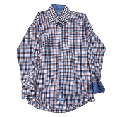 Camisa Abotonada Lavandería Inglesa Talla 15-1/2 32/33 Blanca con Rayas Azules (M) Foto 1 de 4