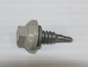 1/4 x 7/8 Stich Kuppelkappe selbstbohrend Metall Dachschraube, Eschegrau, 4,75 Pfund - Bild 1 von 2