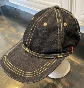 Vintage Levi’s Straus Denim Jean StrapBack Hat Cap One Size - Picture 1 of 8