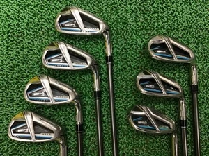 TaylorMade SIM Max Os Iron Set 6-9,Pw,Aw,Sw 7pc Flex Stiff TENSEI BLUE TM60 - Picture 1 of 5