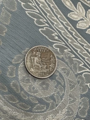 Rare Quarter 1819 Alabama Helen Keller Coin 2003 - Image 1 of 2