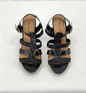 Tacchi alti donna American Eagle taglia 8 neri plateau  - Foto 1 di 7