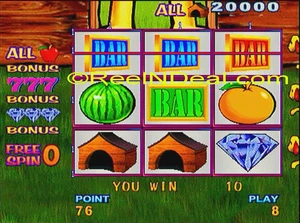 Amcoe Fruit Bonus 2006 Cherry Master 8-Liner PCB Board w/Opt. Skill Spin & Hold - Picture 1 of 18