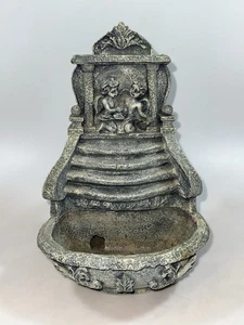 "Fuente de pared decorativa estilo vintage de querubines ángeles 12""x9""x8"" funciona" - Imagen 1 de 5