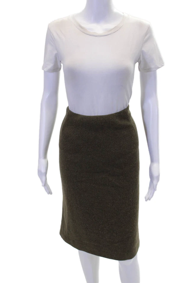 Ralph Lauren коллекции женщин стороны молнии колена карандаш юбка зеленый размер 10 - Изображение 1 из 4