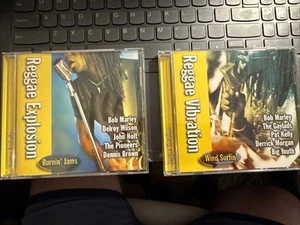 Reggae Explosion, Reggae Vibration CD Lot Burnin Jams Wind Surfin Delta - Foto 1 di 8