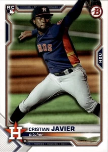 2021 Bowman #83 Cristian Javier Houston Astros Rookie - Picture 1 of 2