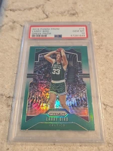 2019-20 Panini Prizm Green Prizm Larry Bird #16 - PSA 10 Gem Mint Color Match - Picture 1 of 3