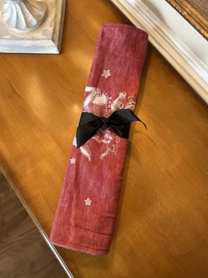 "Corredor de mesa Williams Sonoma Twas The Night Before Christmas Jacquard 18""x108"""  Foto 1 de 4