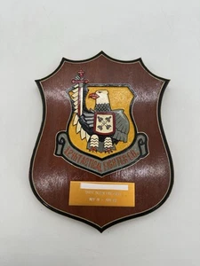 Vintage USAF 12th Tactical Fighter Squadron Captain Wooden Plaque Sign RARE - Picture 1 of 4