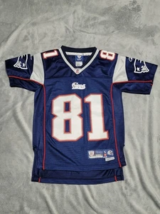 Vintage Y2K Reebok Premier Randy Moss NFL New England Patriots Y-Small Trikot - Bild 1 von 7