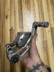harley chopper billet brake pedal forward control foot peg mount Shovelhead - Picture 1 of 5
