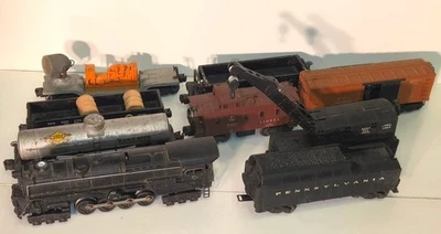 LIONEL 671RR Turbine Locomotive 6-8-6 Whistle Tender / +(7) Freight Cars 1947-52 - Image 1 of 4