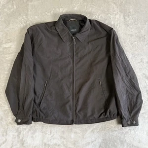 London Fog Bomber Jacket Black Men’s XL Pockets Inside & Out Full Zip - Picture 1 of 6