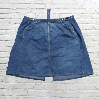 Vintage 60s Levis Western Denim Skirt Made in USA Apron - Photo 1/4