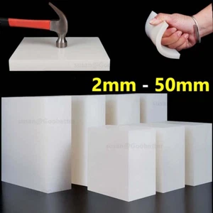 Solid Rubber Sheeting / Mat Matting White VARIOUS THICKNESS & SIZES 2mm - 50mm - Picture 1 of 17