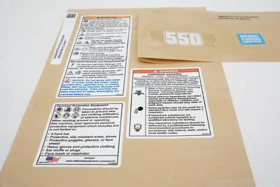 Novo kit de etiquetas OEM National 403356 para 550 raspadores com alça ajustável - Imagem 1 de 4