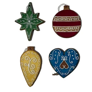 Fitz and Floyd Santa's Kitchen Christmas Cookie Ornaments Set of 4 2005 - Picture 1 of 16