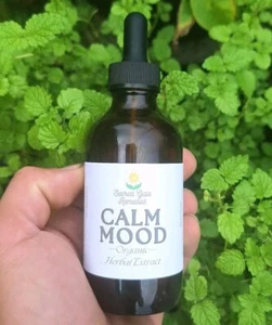 Calm Mood Glycerite, Herbal Extract, Sleep, Anxiety & Stress Relief, Calm Kid - Picture 1 of 8