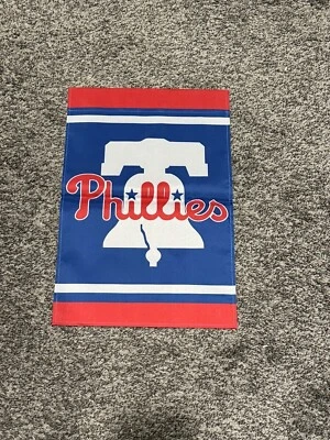 MLB Philadelphia Phillies Garden Flag Double Sided Phillies Premium Yard Flag. - Image 1 of 2