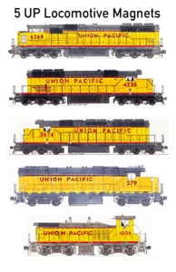 Locomotoras de carga Union Pacific 5 imanes Andy Fletcher - Imagen 1 de 1